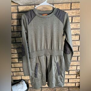 Merrell long sleeve olive green dress